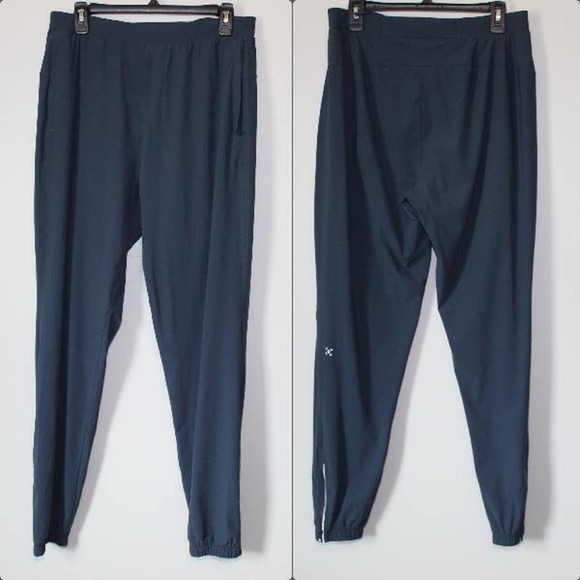 Lululemon Surge Jogger Pants Zipper Ankle Blue Men's Size Large Tall H14172 - Picture 15 of 16